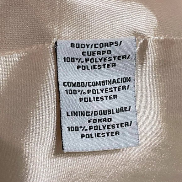 MONIQUE LHUILLIER blush pink chiffon and sheer lace sleeveless formal gown 10 - Picture 8 of 10